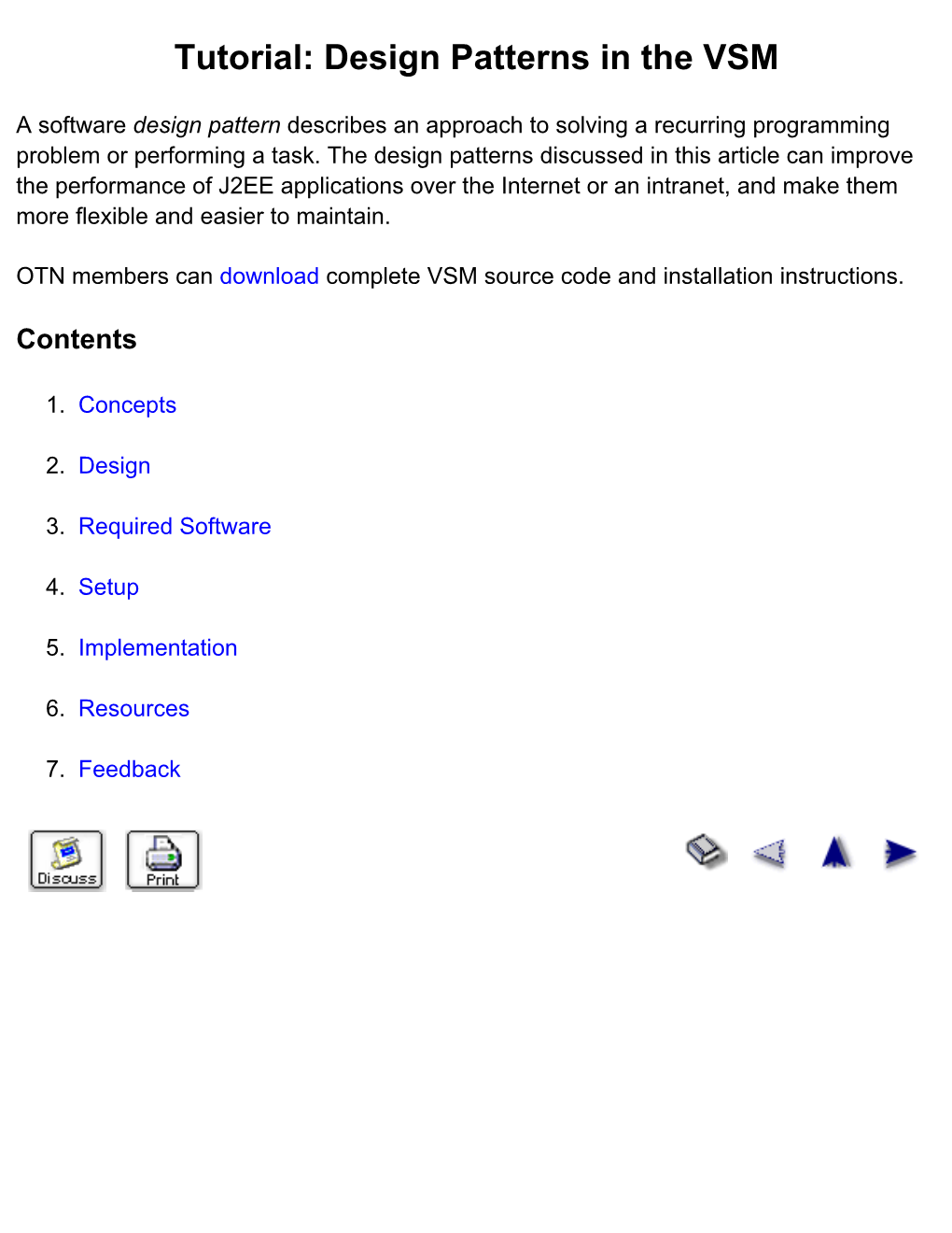 Tutorial: Design Patterns in the VSM