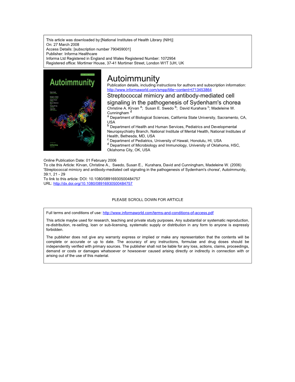 Autoimmunity