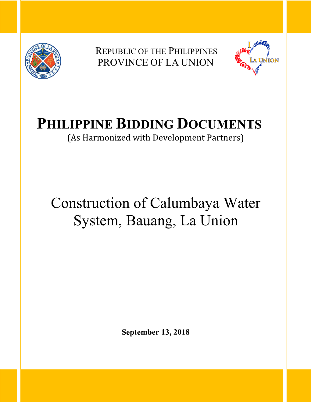 Construction of Calumbaya Water System, Bauang, La Union