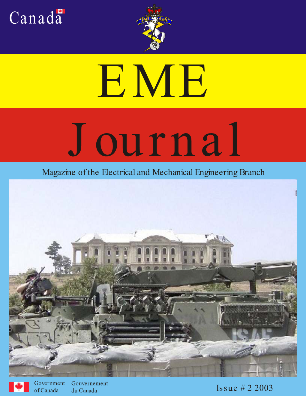 Canada EME Journal Magazine of the Electrical and Mechanical Engineering Branch
