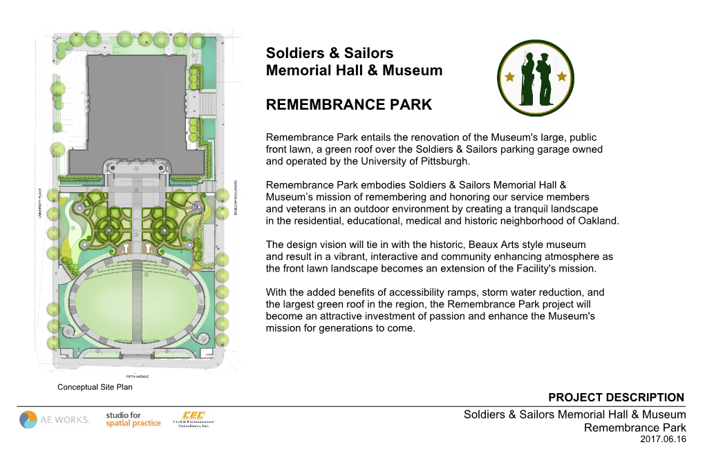 Soldiers & Sailors Memorial Hall & Museum REMEMBRANCE PARK