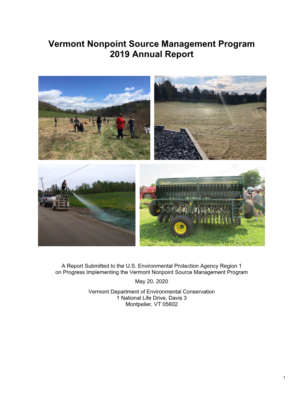 Vermont Nonpoint Source Management Program FFY 2019