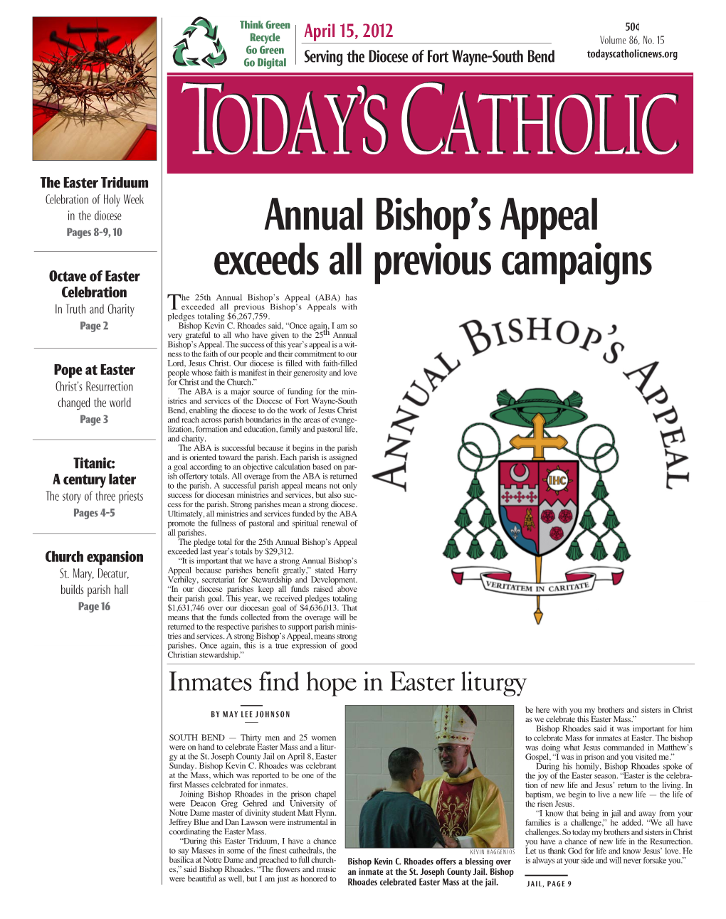 Annual Bishop's Appeal Exceeds All Previous Campaigns