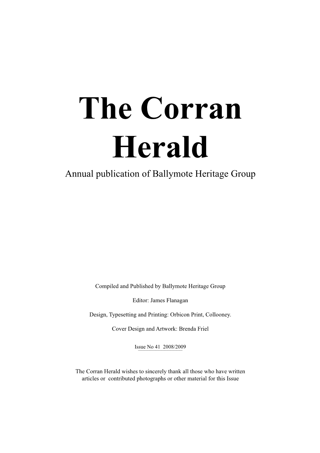 The Corran Herald Issue 41, 2008