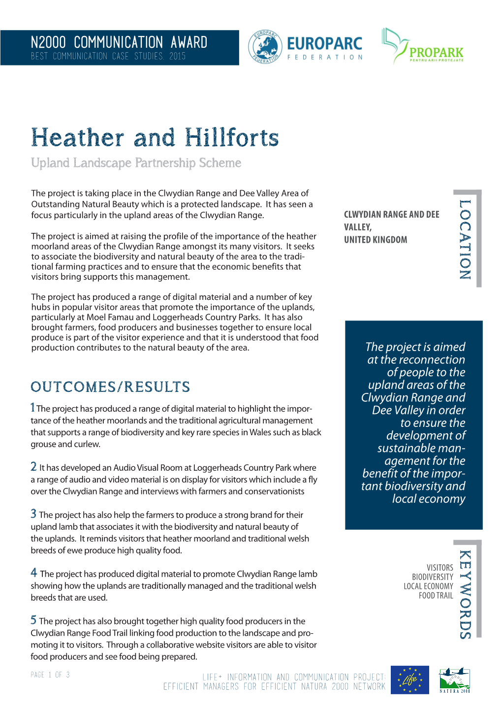Heather and Hillforts Upland Landscape Partnership Scheme