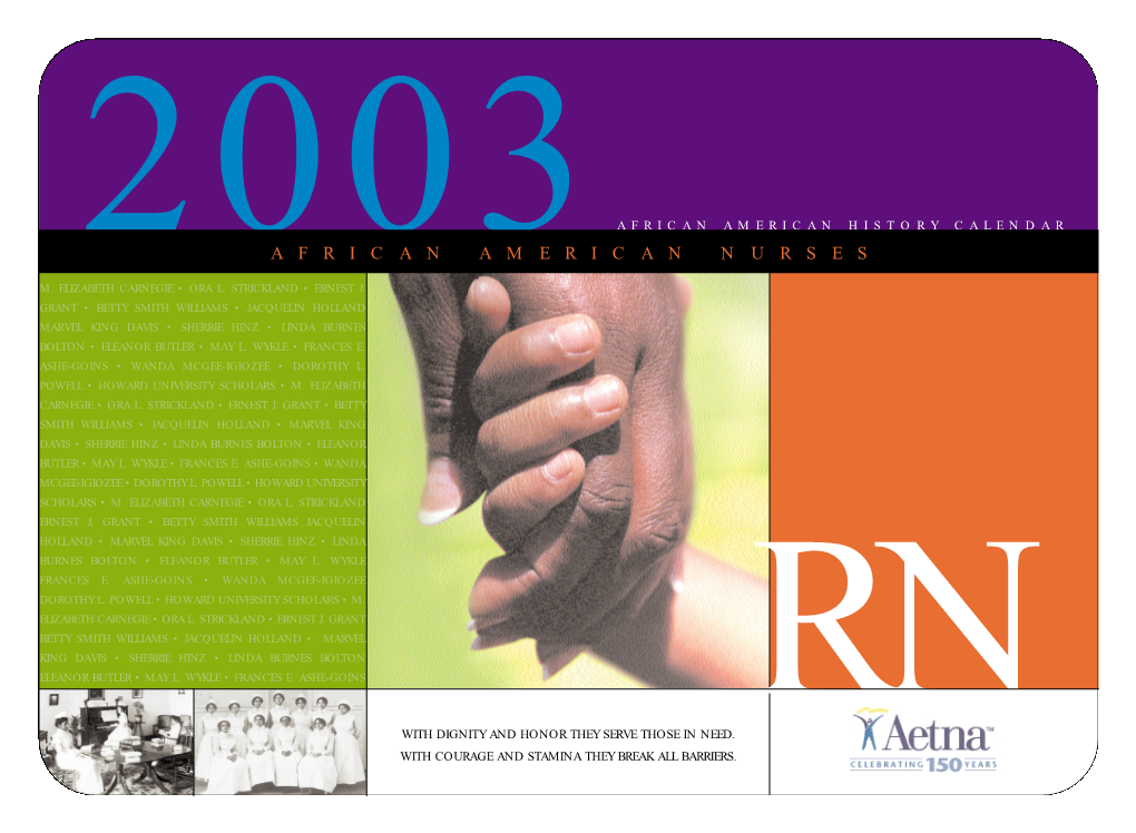 2003 African American History Calendar