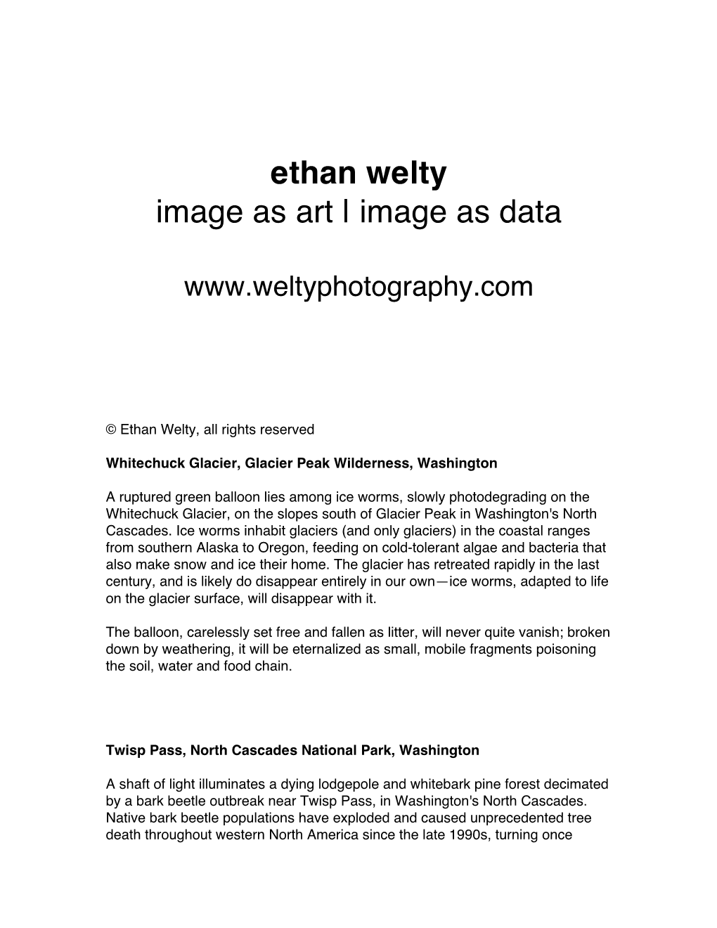 Ethan Welty Image As Art | Image As Data