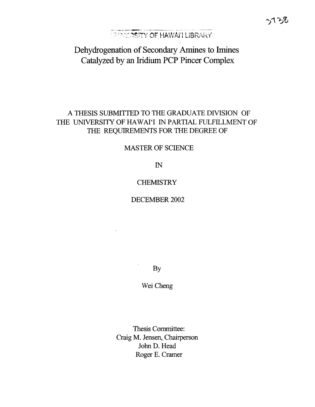 Dehydrogenation of Secondary Amines to Imines Catalyzed by An