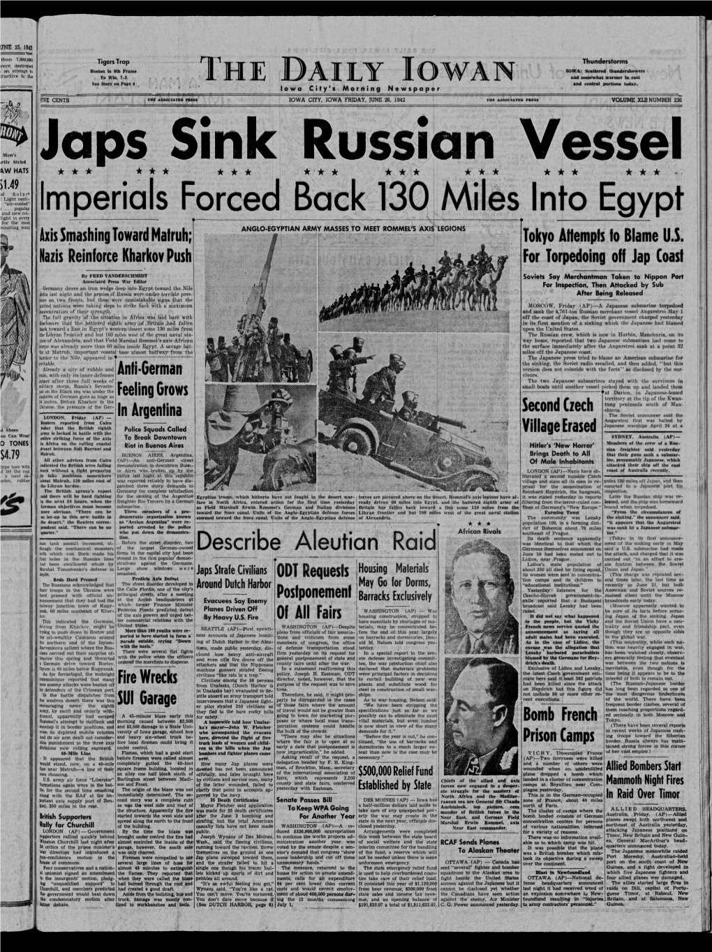 Daily Iowan (Iowa City, Iowa), 1942-06-26