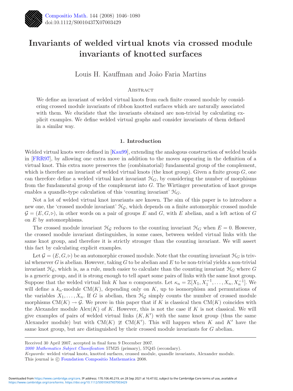 Invariants of Welded Virtual Knots Via Crossed Module Invariants of Knotted Surfaces