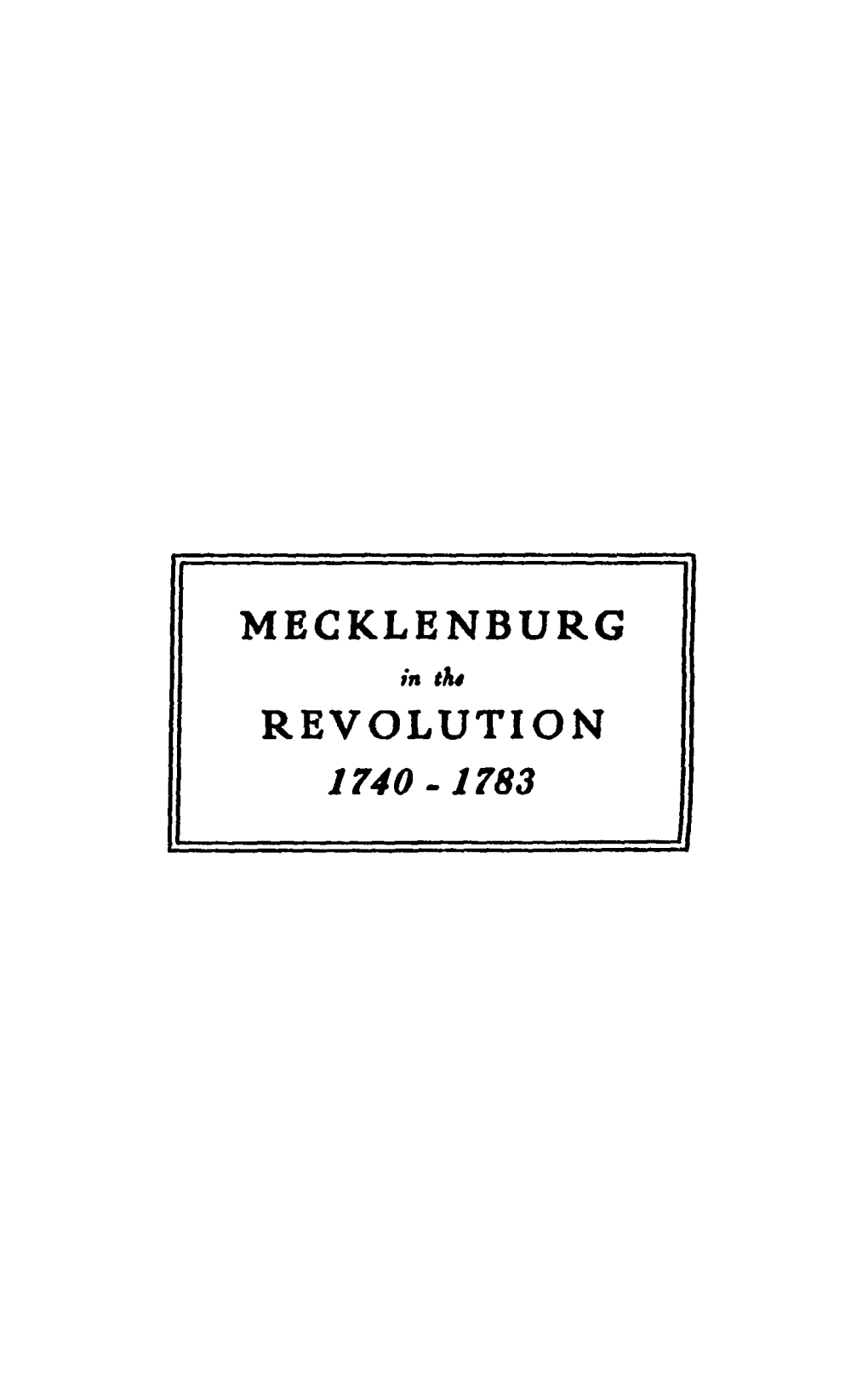 Mecklenburg Revolution