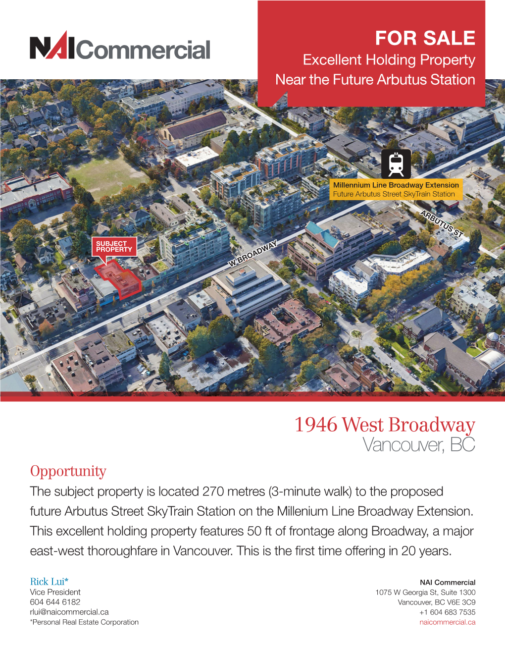 1946 West Broadway Vancouver, BC for SALE