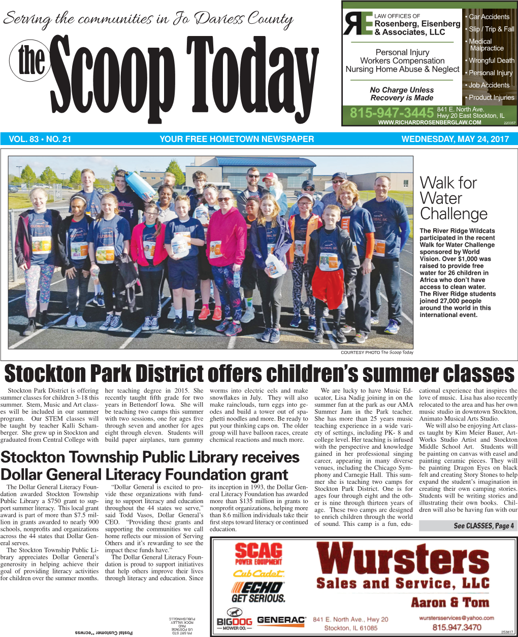 Stockton Park District Offers Children's Summer Classes