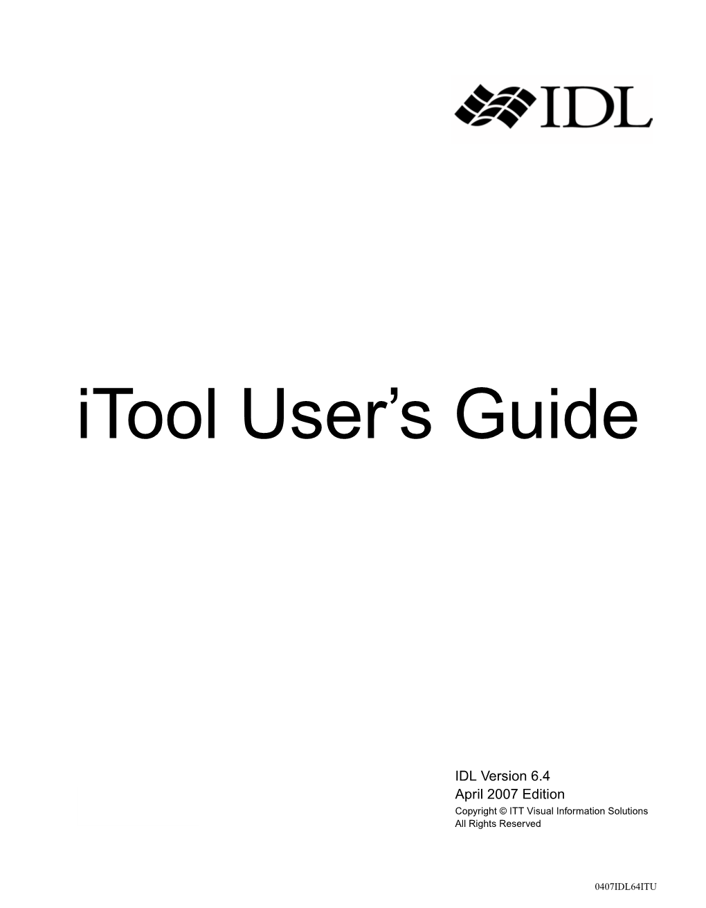 Itool User's Guide