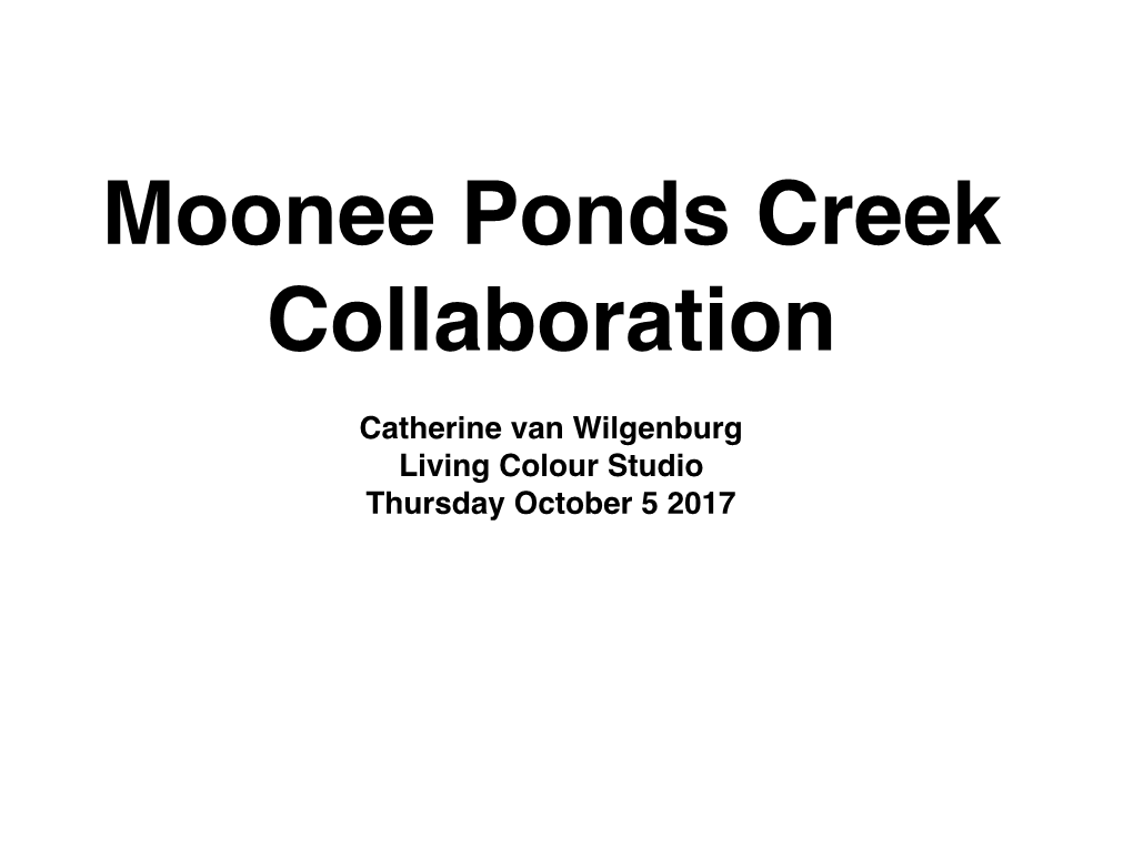 Pdf Moonee Ponds Creek Collaboration Wurundjeri
