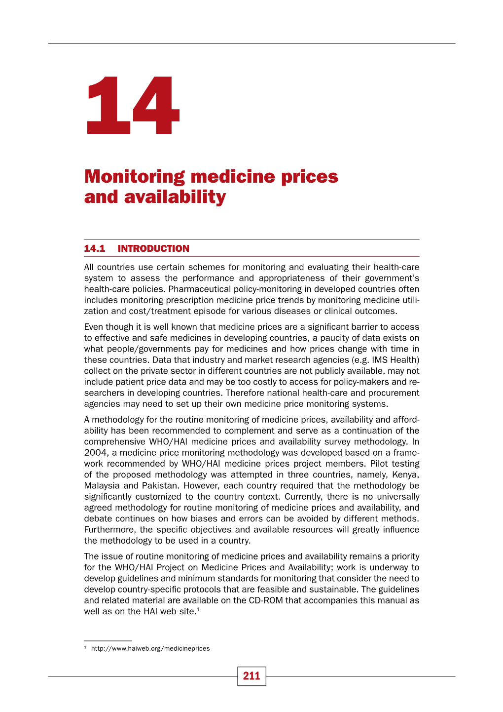 Monitoring Medicine Prices and Availability
