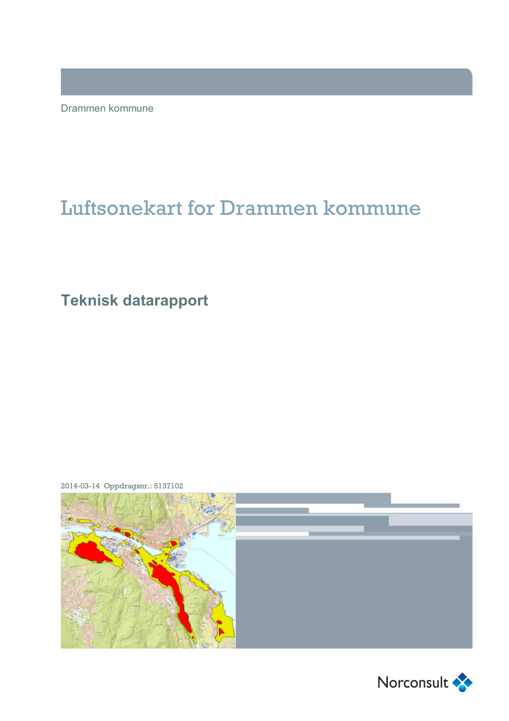 Luftsonekart for Drammen Kommune