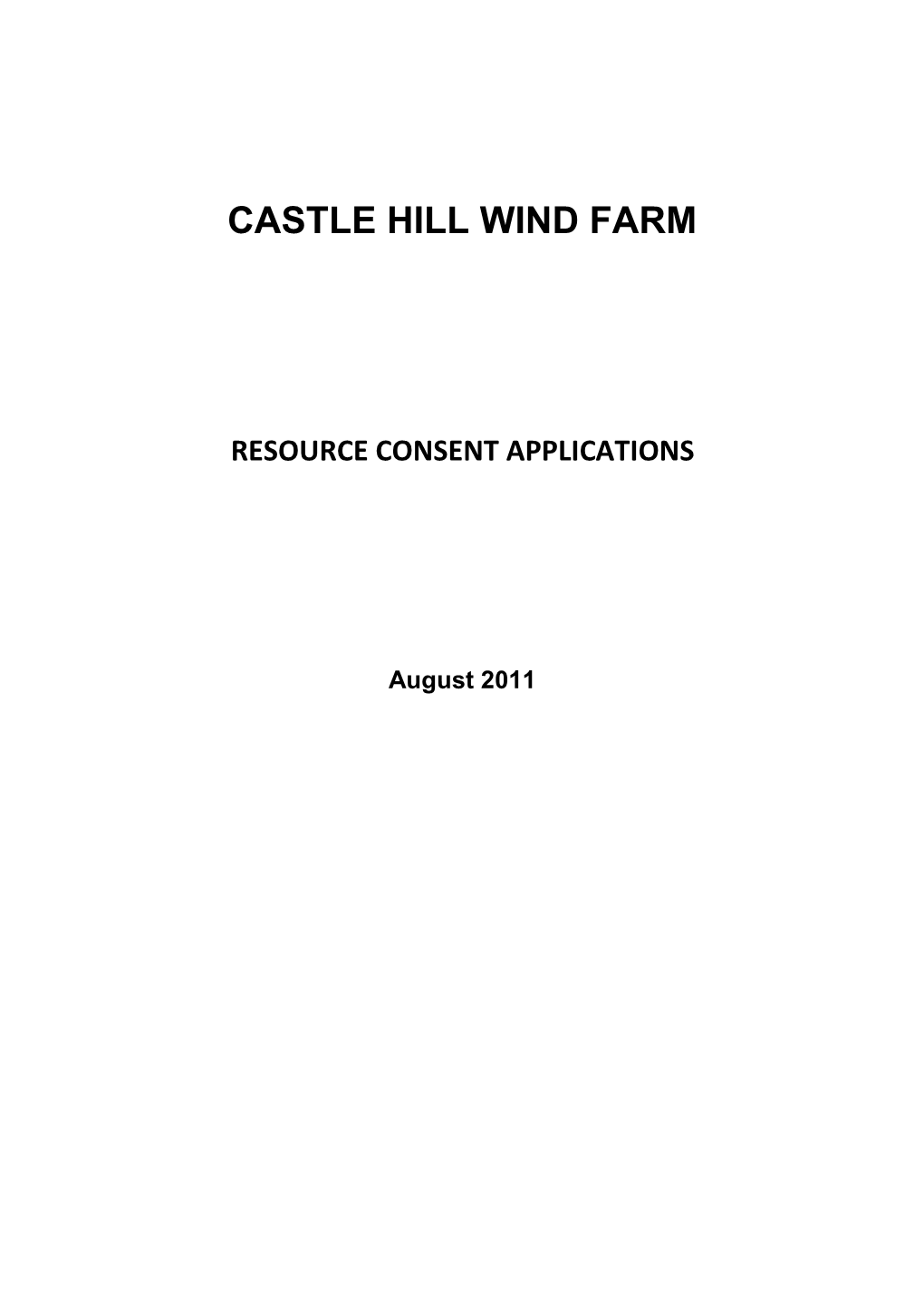Castle Hill Wind Farm