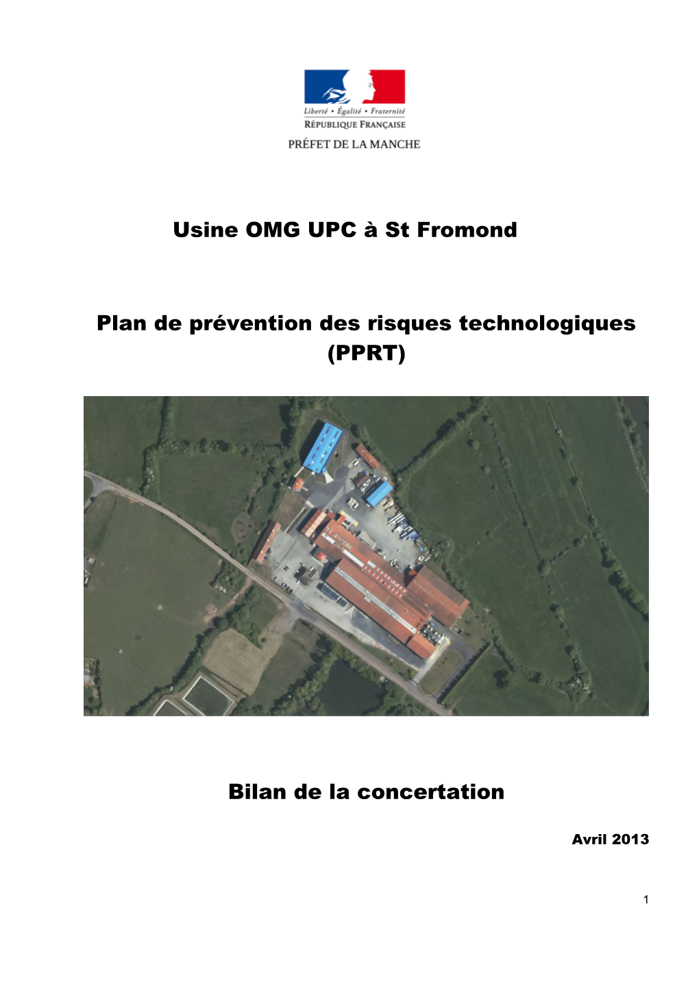 Usine OMG UPC À St Fromond Plan De Prévention Des Risques