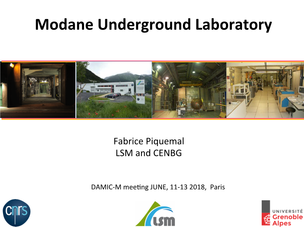 Modane Underground Laboratory