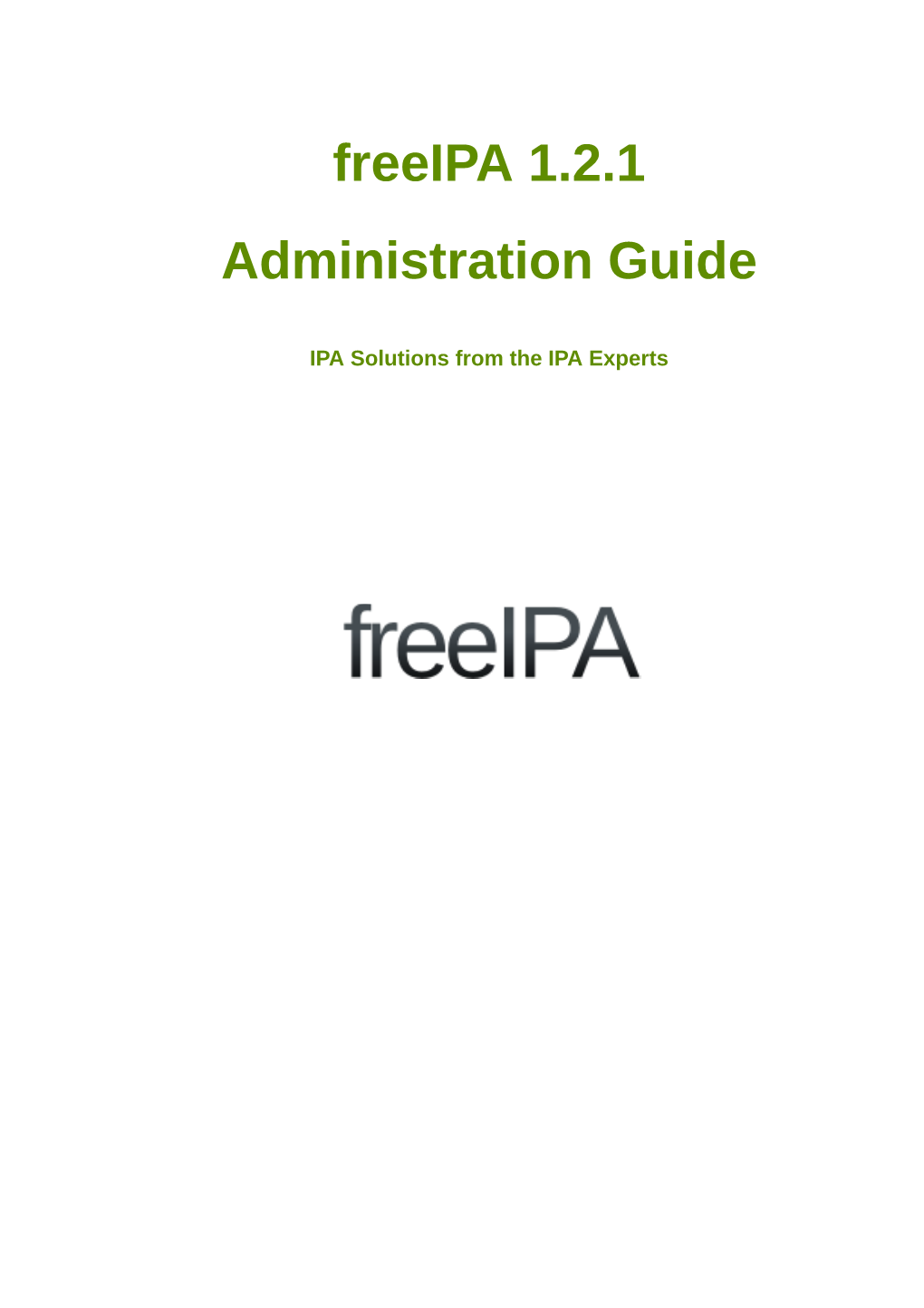 Freeipa 1.2.1 Administration Guide