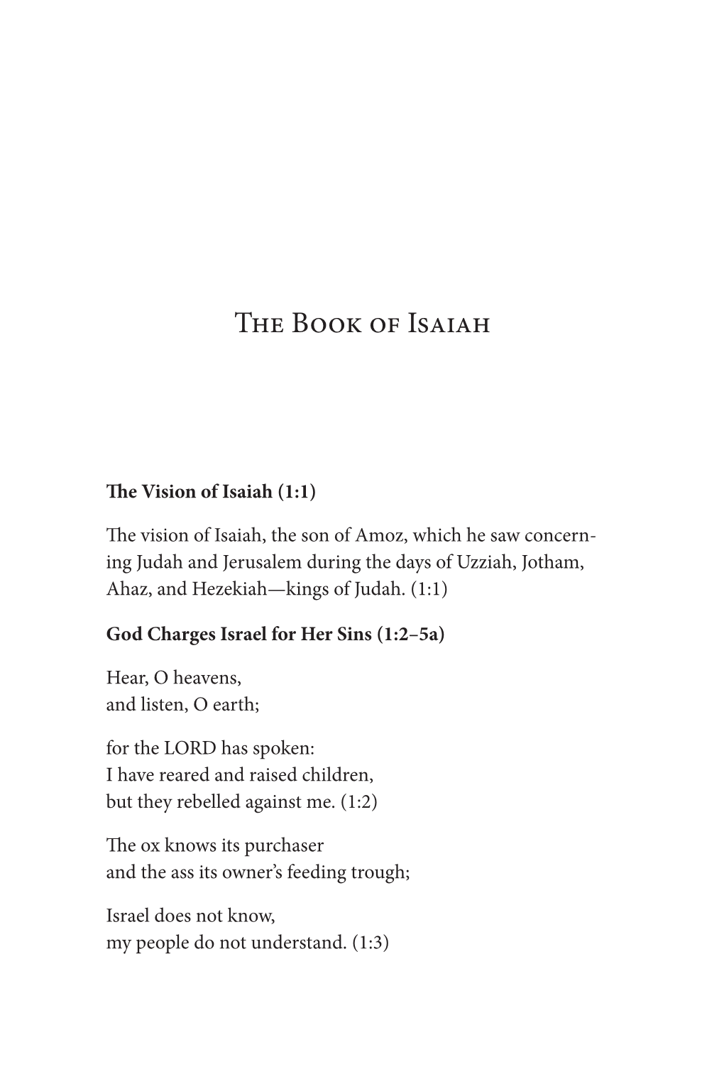 The Book of Isaiah