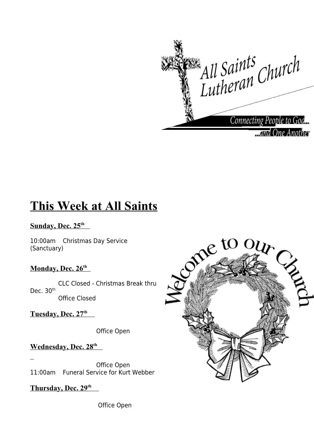 This Week at All Saints s1