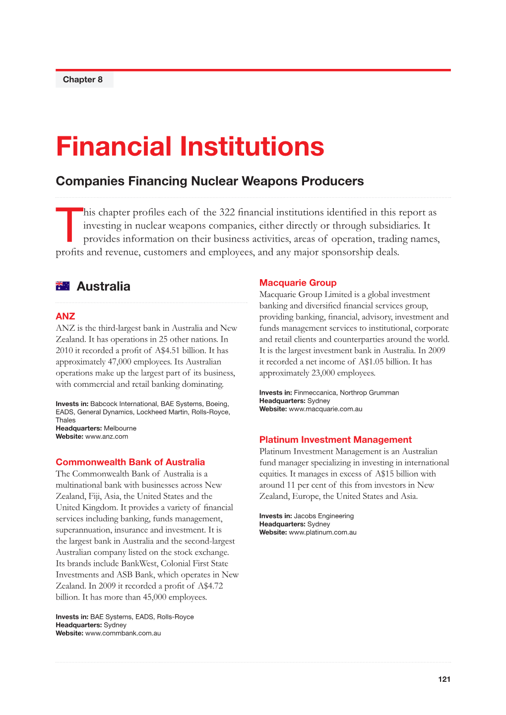 Financial Institutions