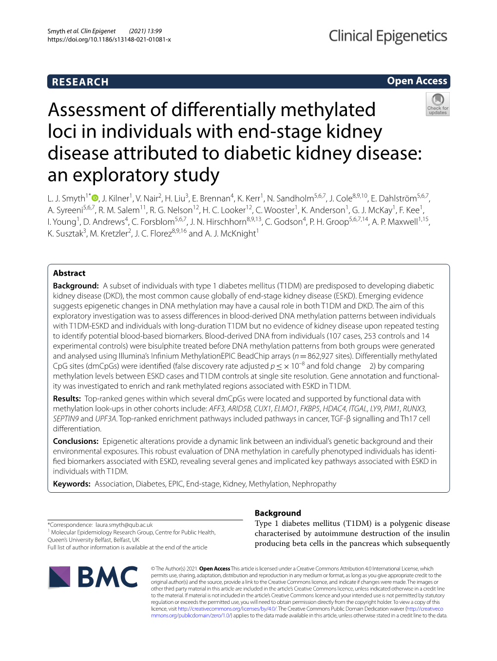 Assessment of Differentially Methylated