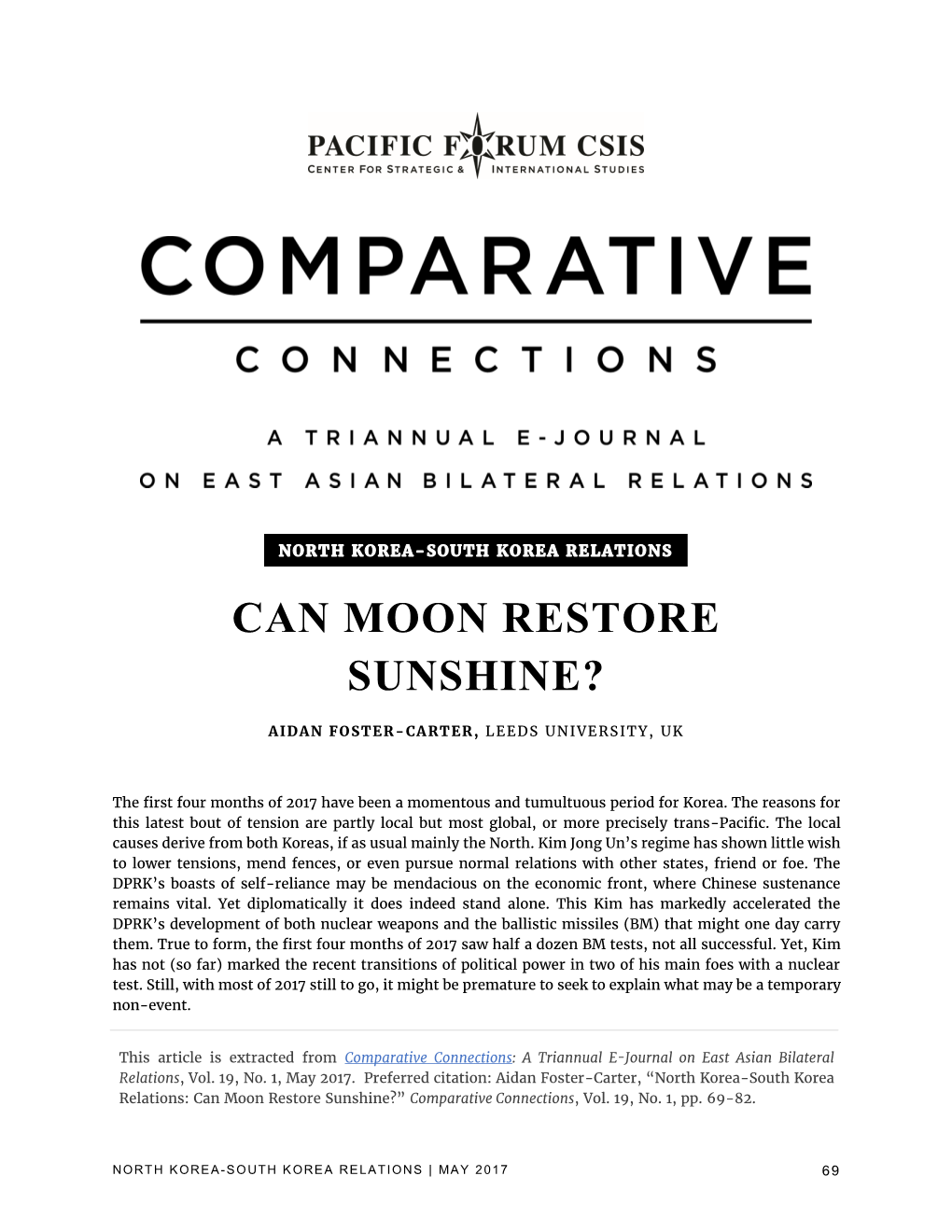 Can Moon Restore Sunshine?