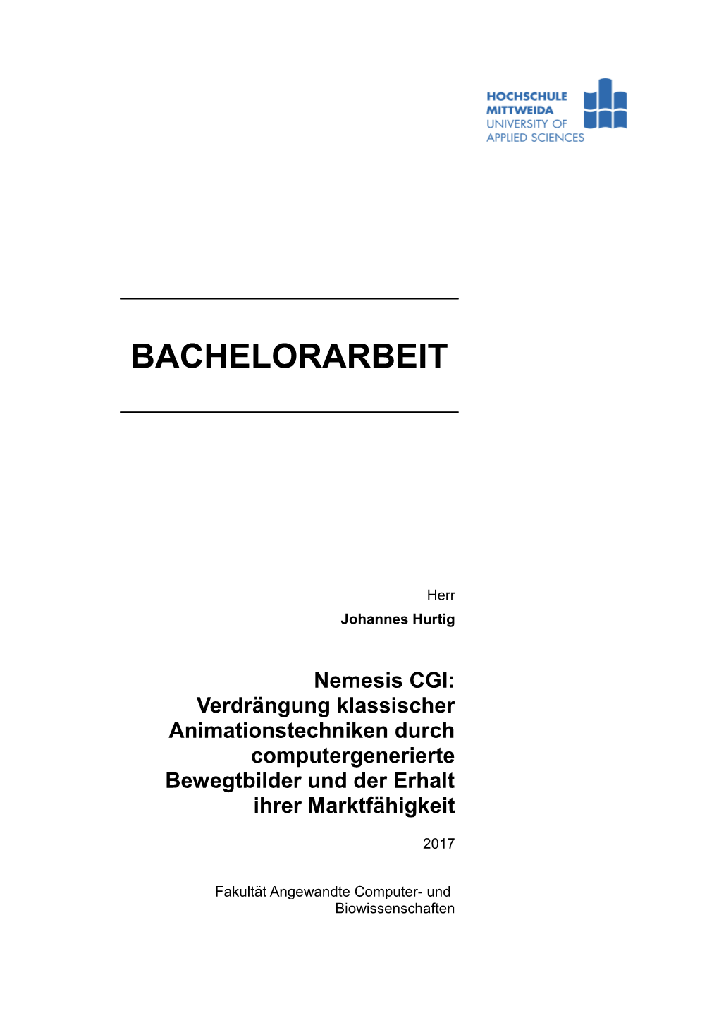 Bachelorarbeit