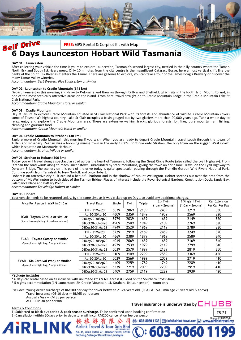 6 Days Launceston Hobart Wild Tasmania