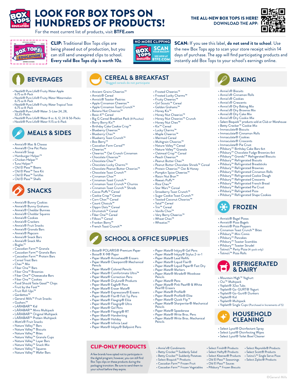Look for Box Tops on Hundreds of Products!