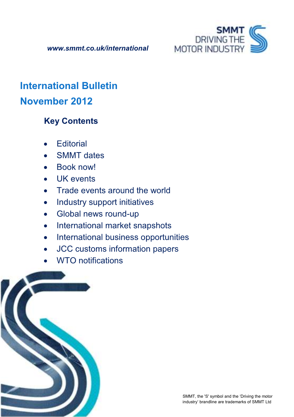 International Bulletin November 2012