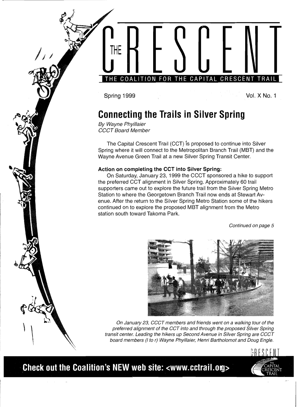 Connecting the Trails in Silver Spring 1 by Wayne Phyillaier CCCT Board Member