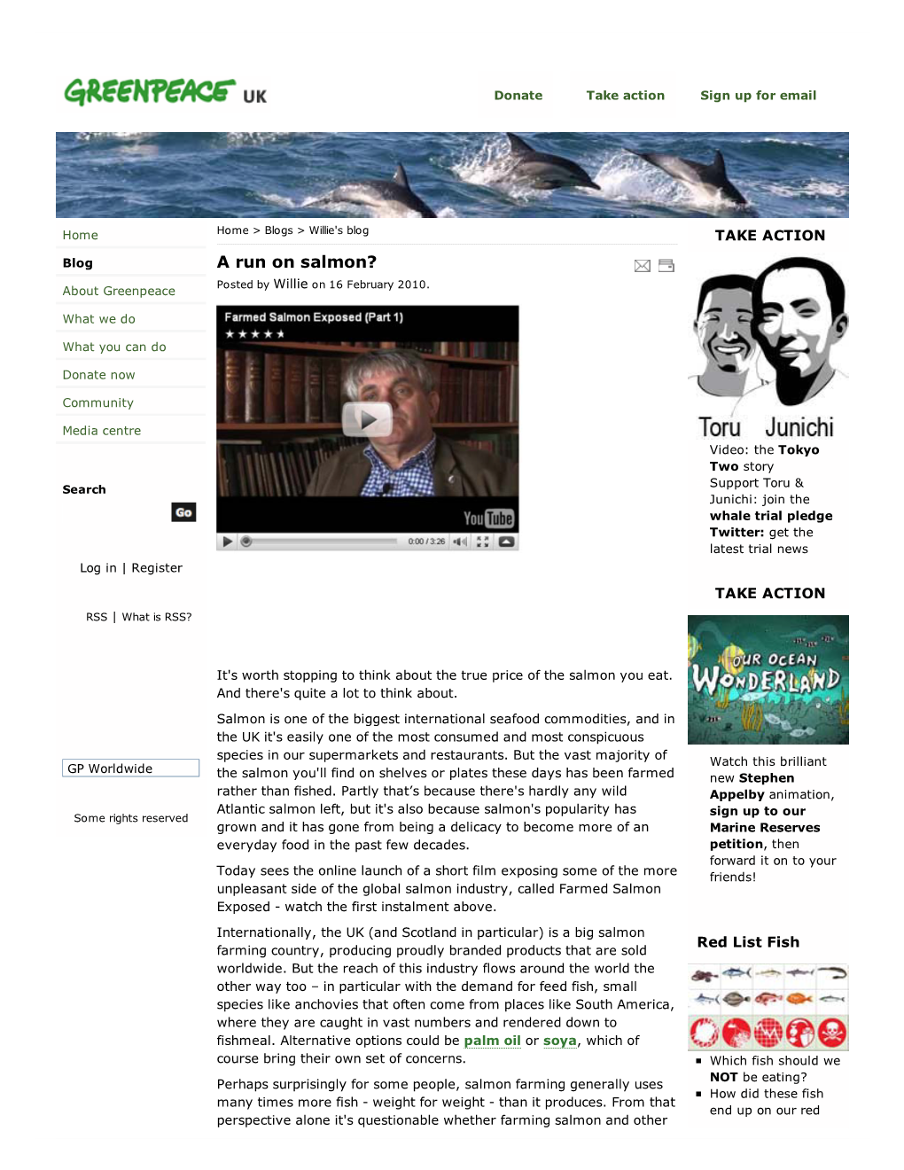 A Run on Salmon? | Greenpea
