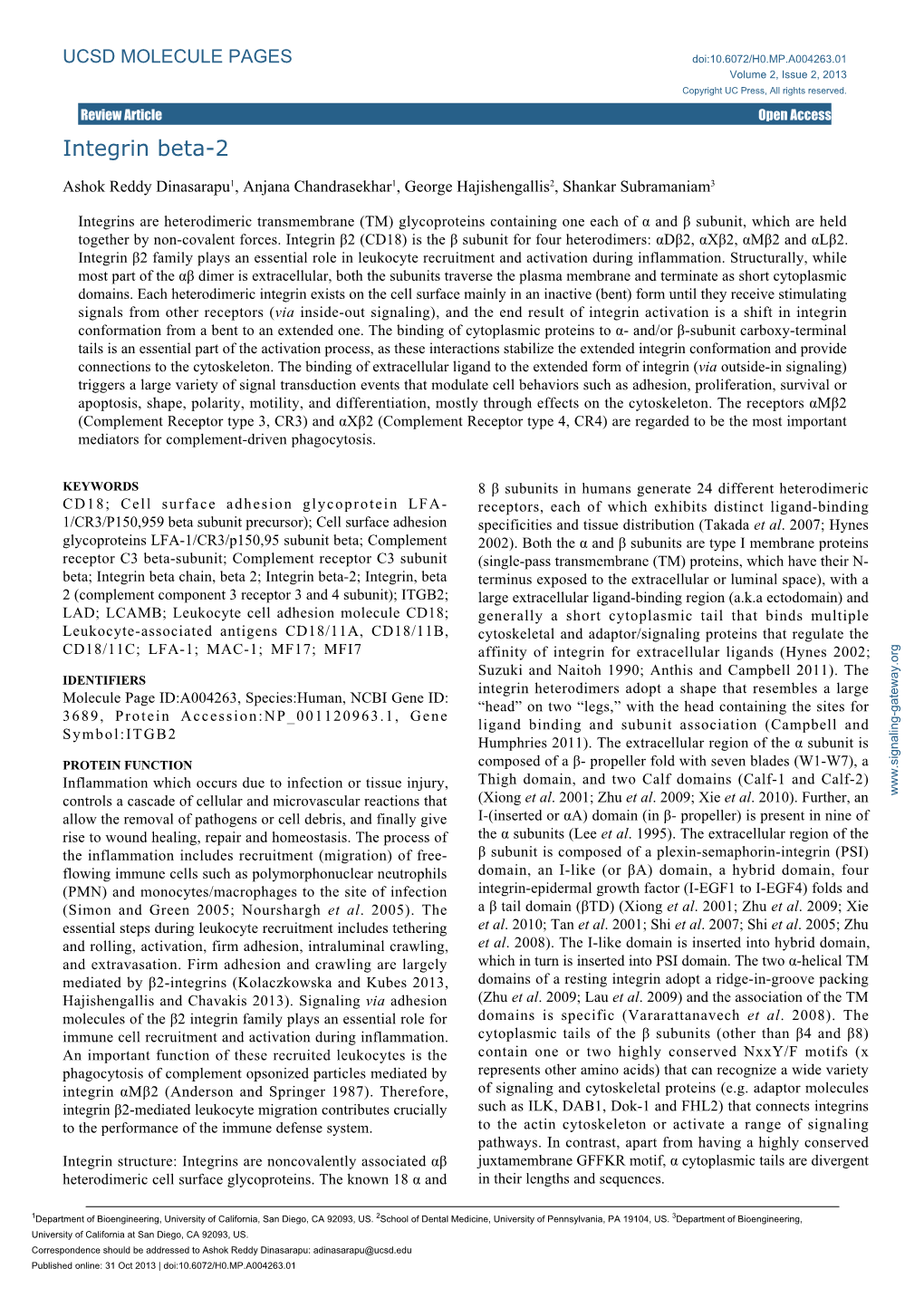 Integrin Beta-2