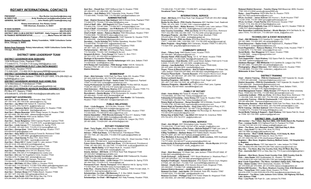 2001-2002 District 6150 - Club Roster s1