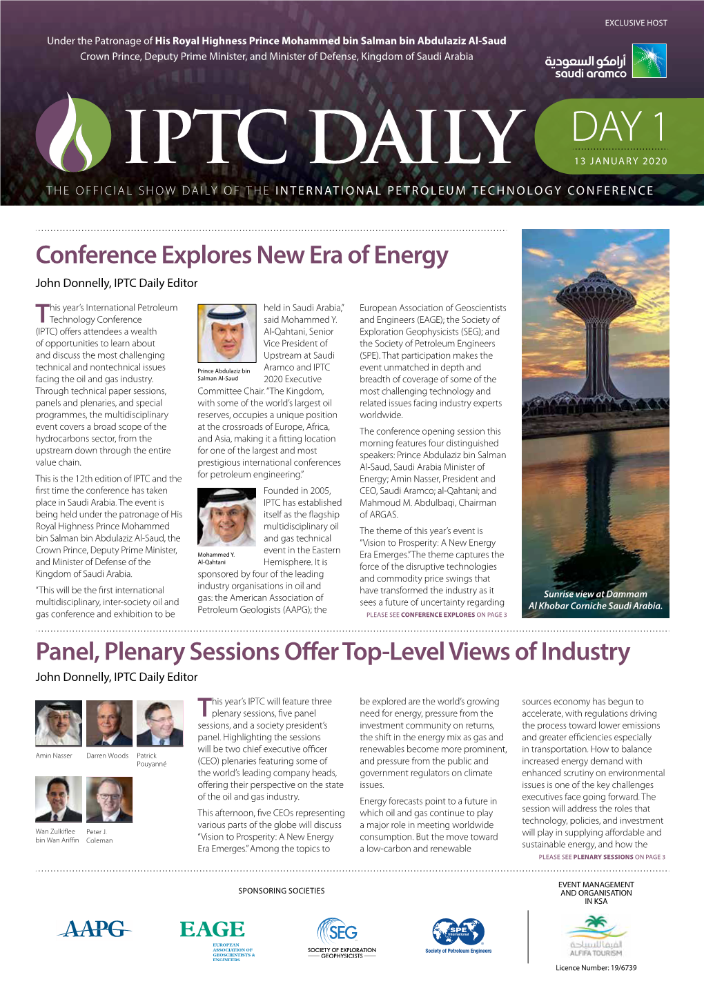 Panel, Plenary Sessions Offer Top-Level Views of Industry John Donnelly, IPTC Daily Editor