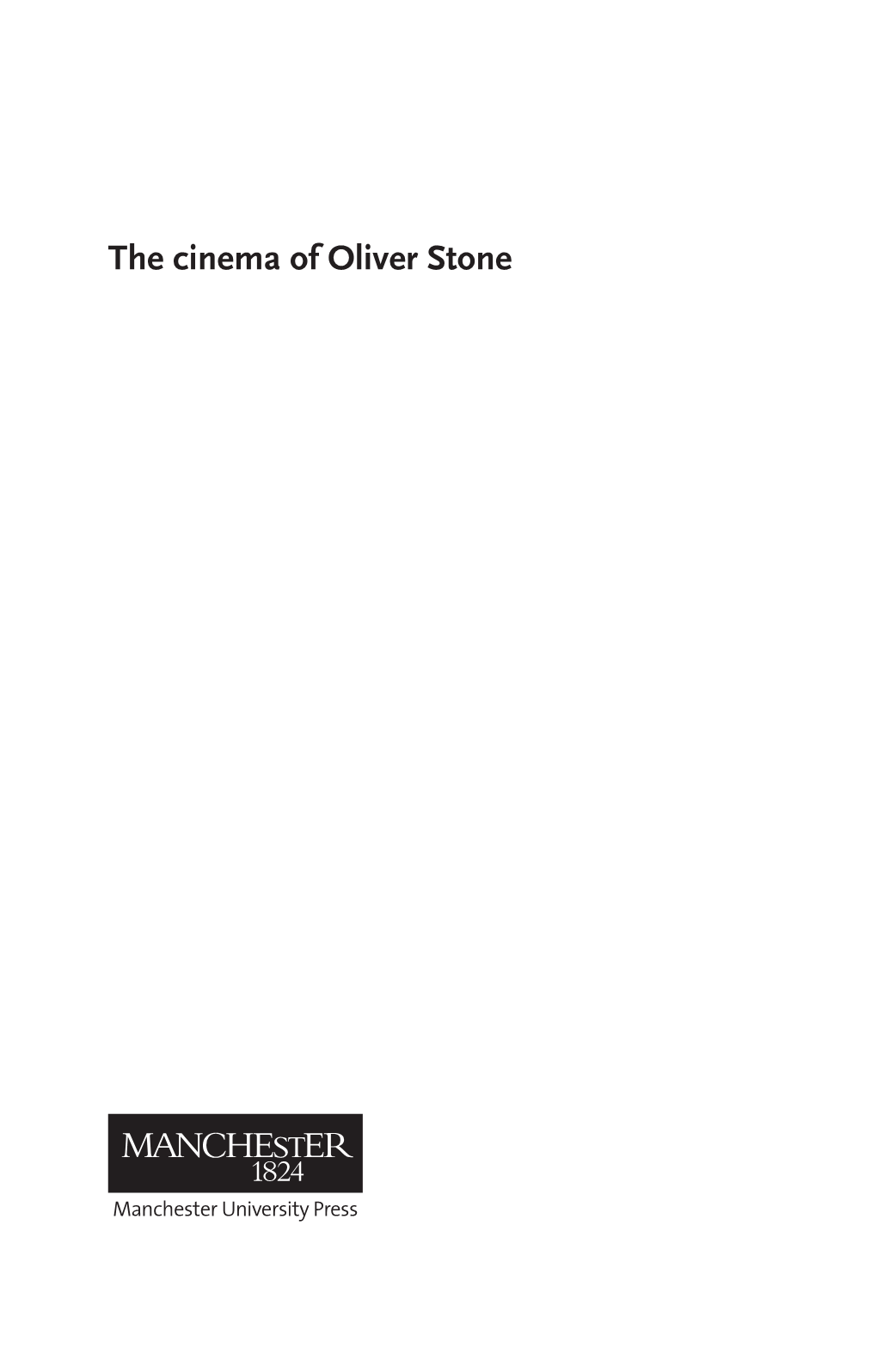 The Cinema of Oliver Stone