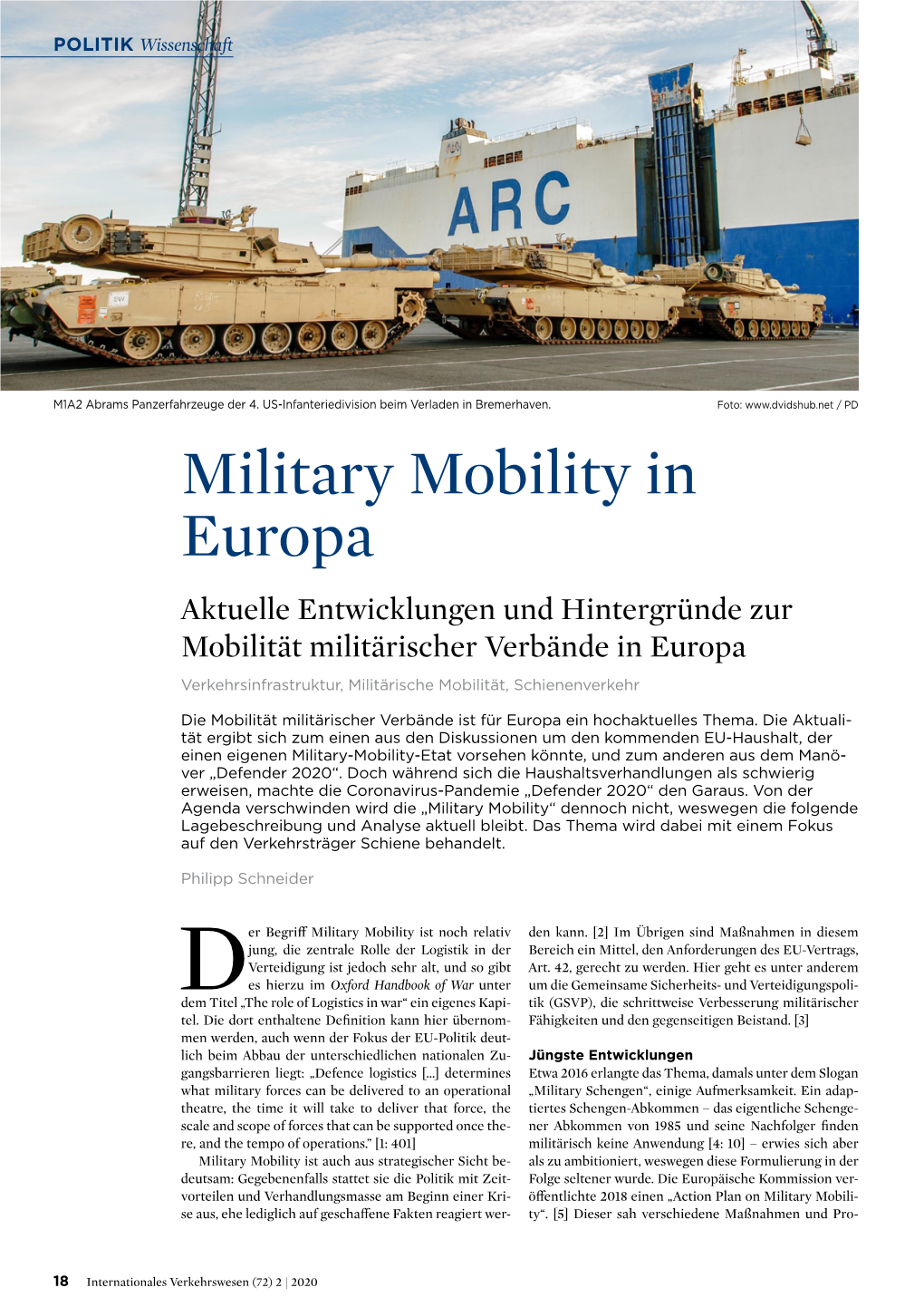 Military Mobility in Europa