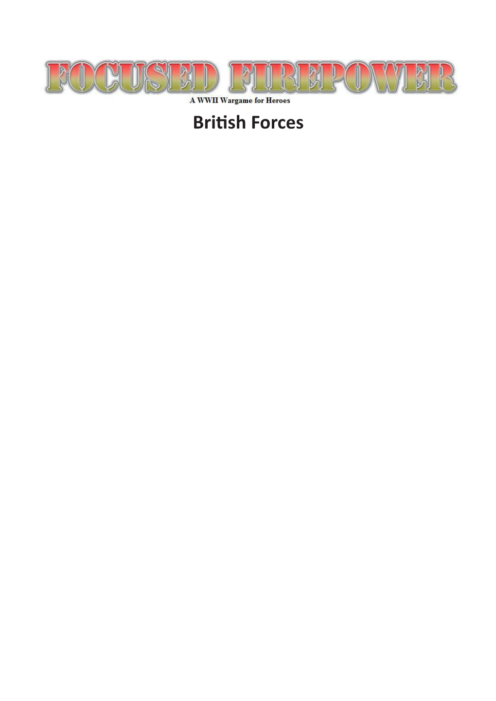 British Infantry Company