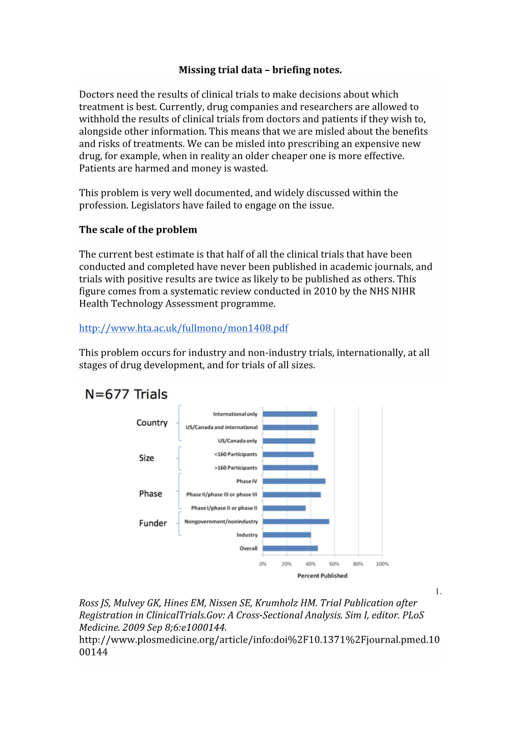 Missing Trials Briefing Note