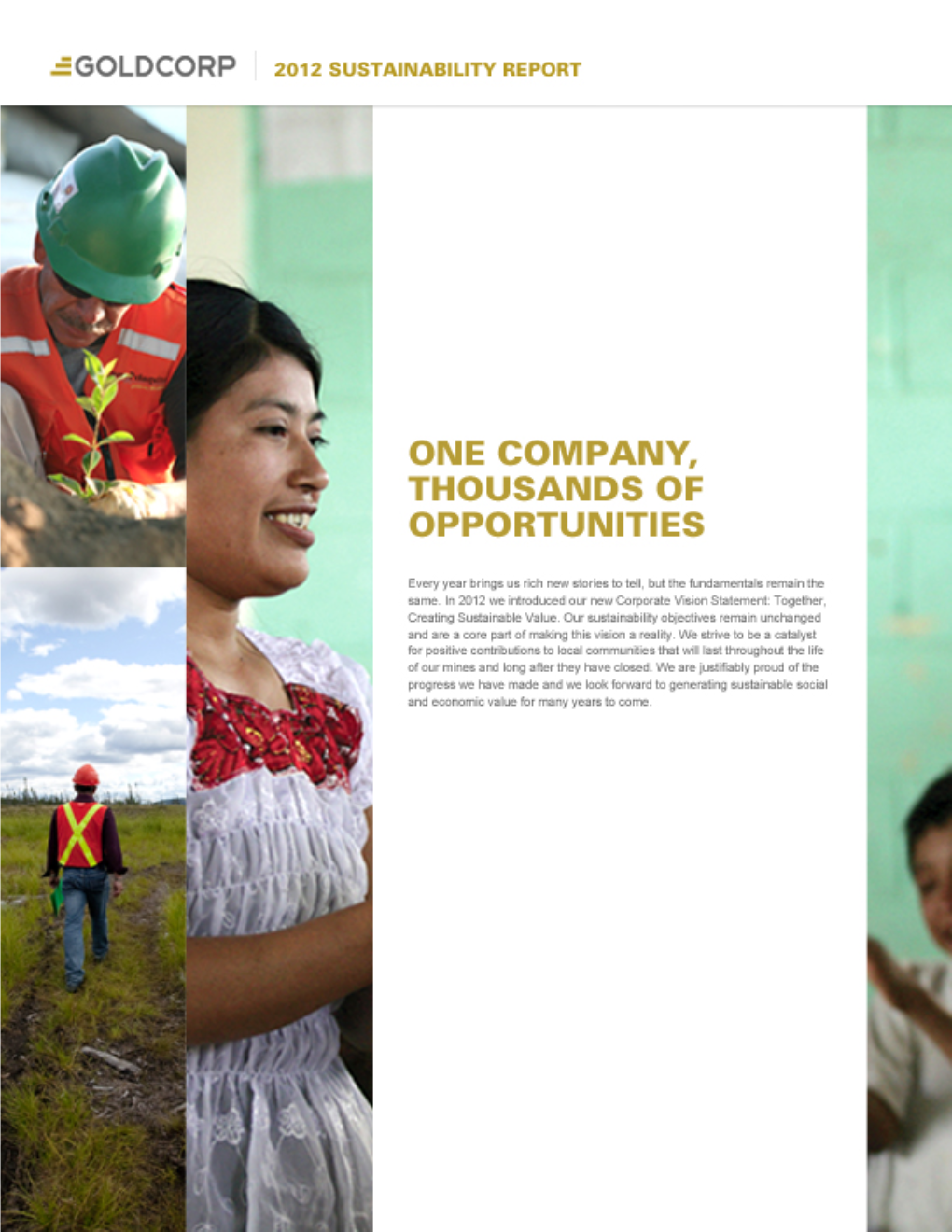 Goldcorp - 2012 Corporate Sustainability Report - Combined Print