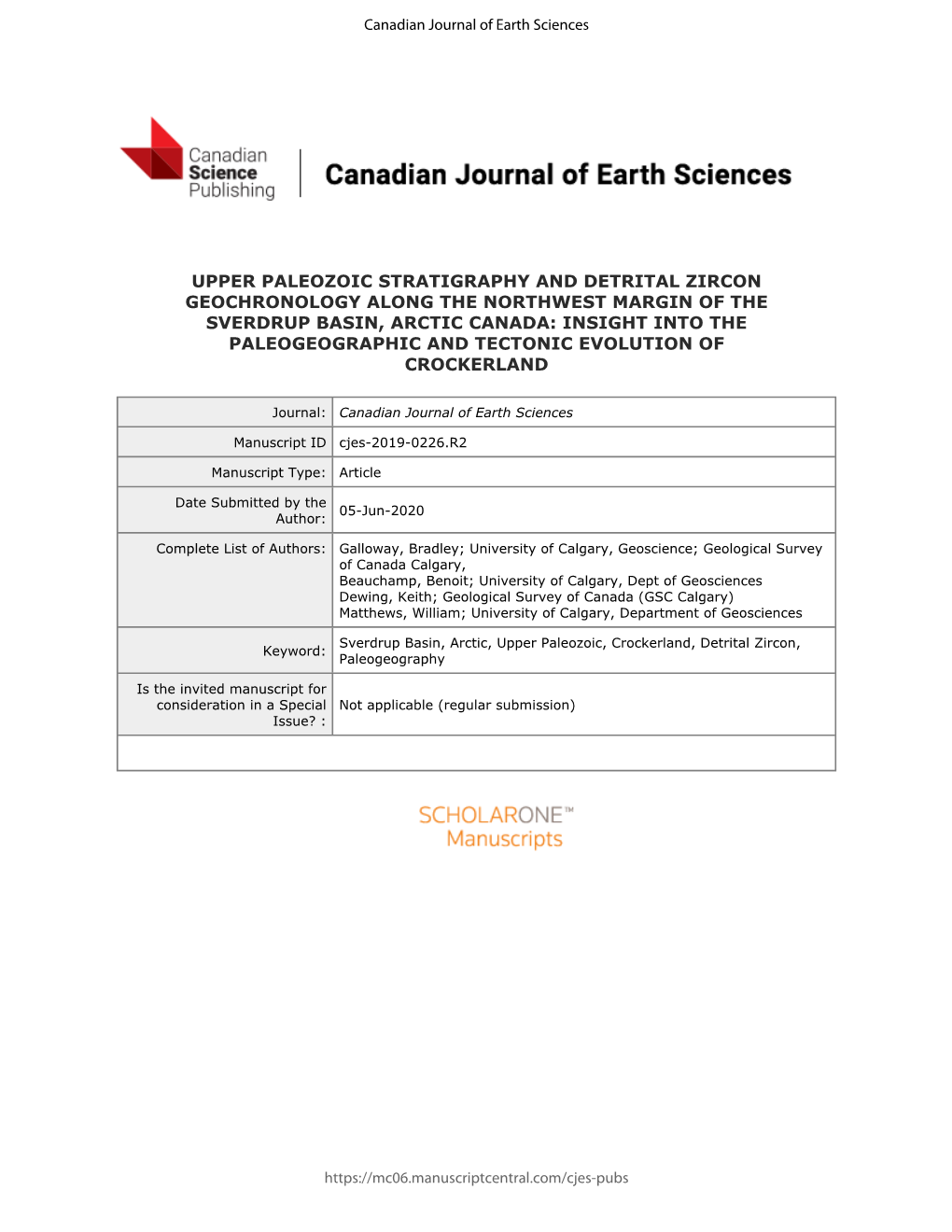 Upper Paleozoic Stratigraphy and Detrital Zircon