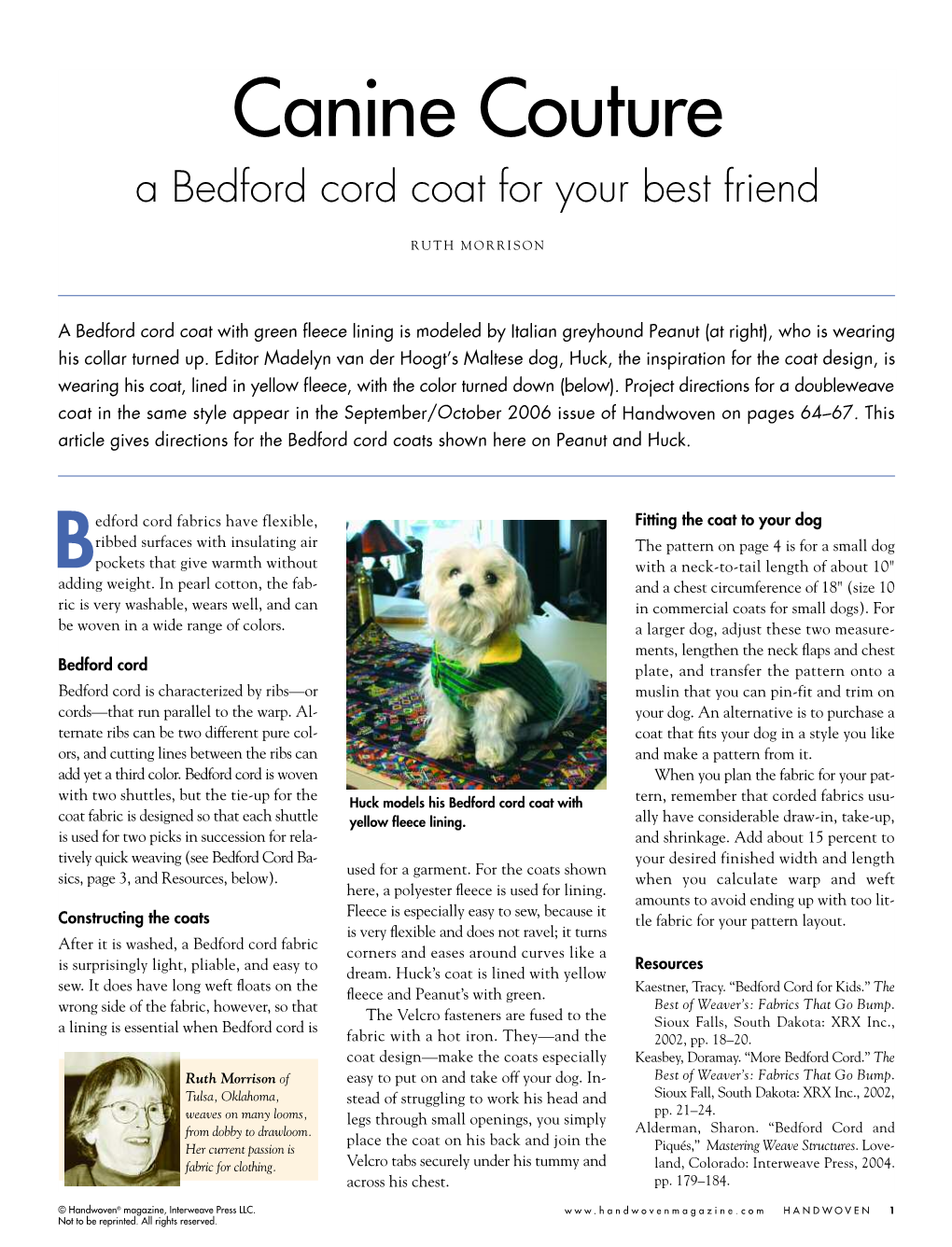 Bedford Cord Coat for Your Best Friend