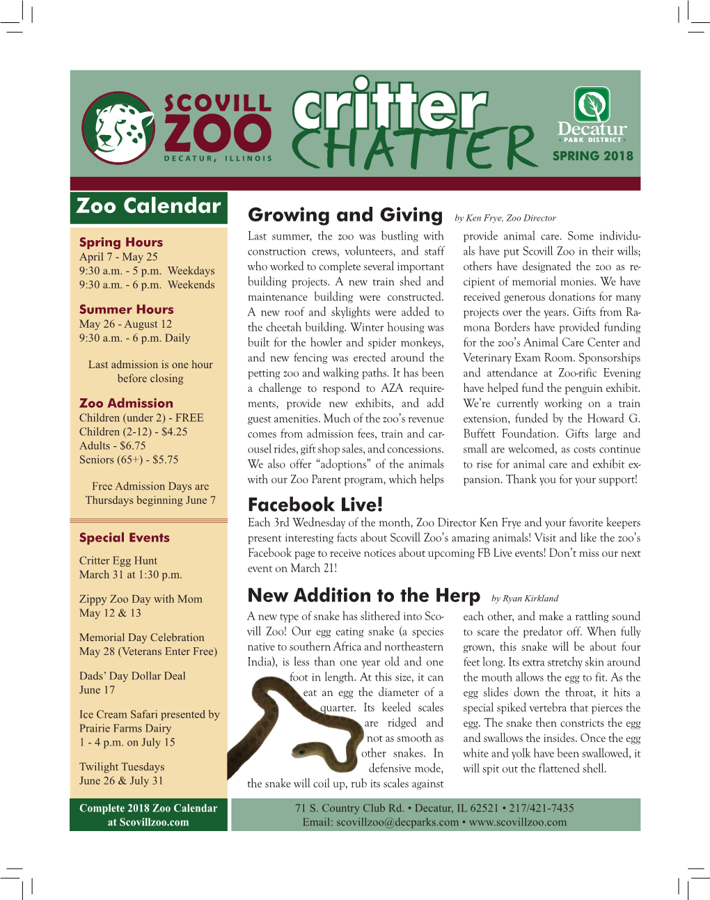 Critter SPRING 2018