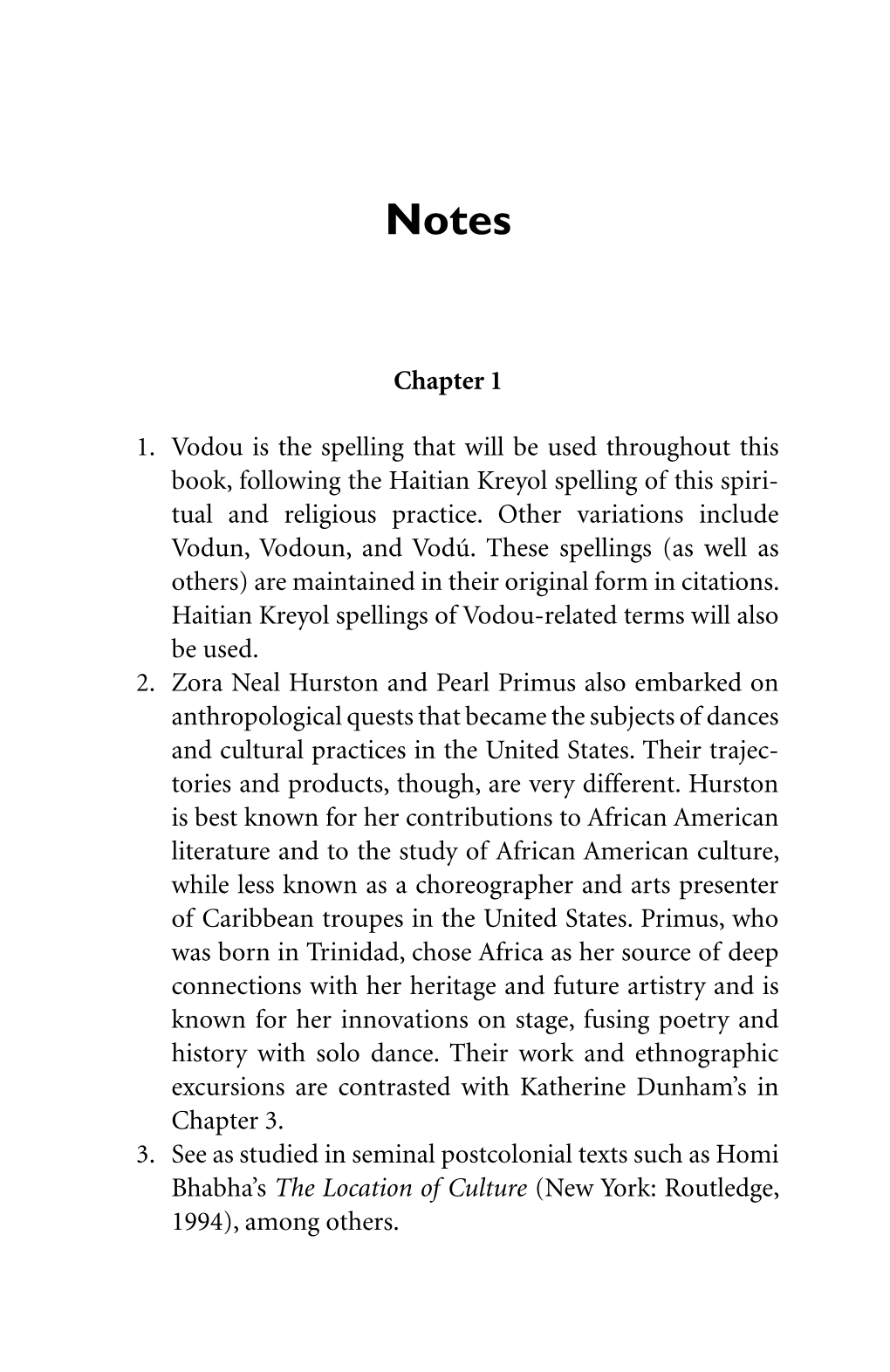 Chapter 1 1. Vodou Is the Spelling That Will Be Used Throughout This Book