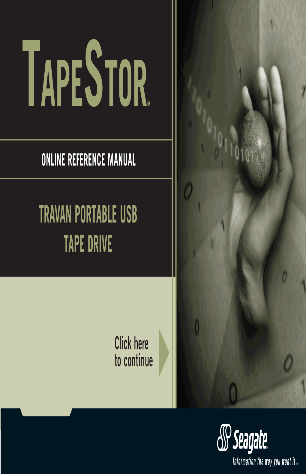 Travan Portable Usb Tape Drive Tapestor