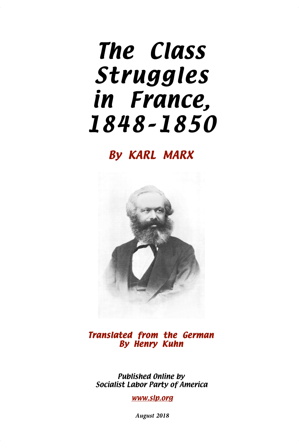 The Class Struggles in France, 1848–1850